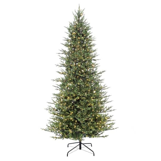 9ft. Pre-Lit Slim Balsam Fir Artificial Christmas Tree, Clear Lights